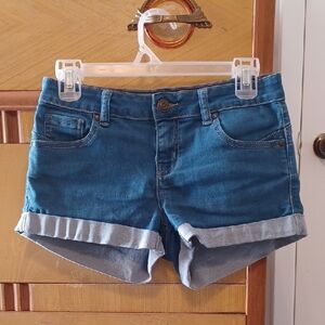 Wax Jean Classic Blue Cuffed Shorts